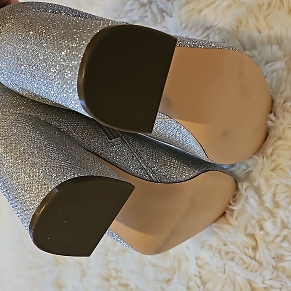 Madden Girl Glitter Fab Silver Sparkle Booties size 6.5, like new, without box - Picture 7 of 12
